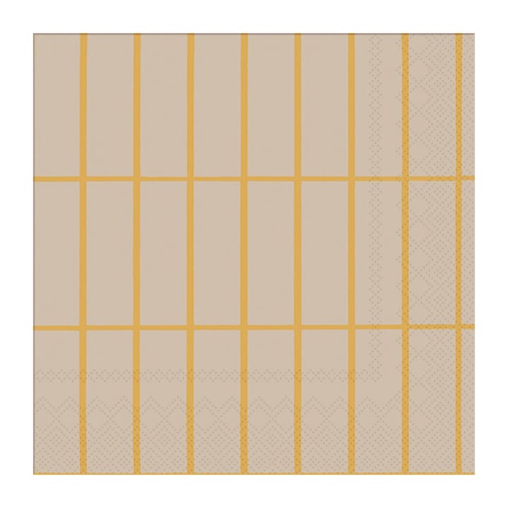 Tiiliskivi servet 33x33 cm 20-pack - Linen-gold - Marimekko