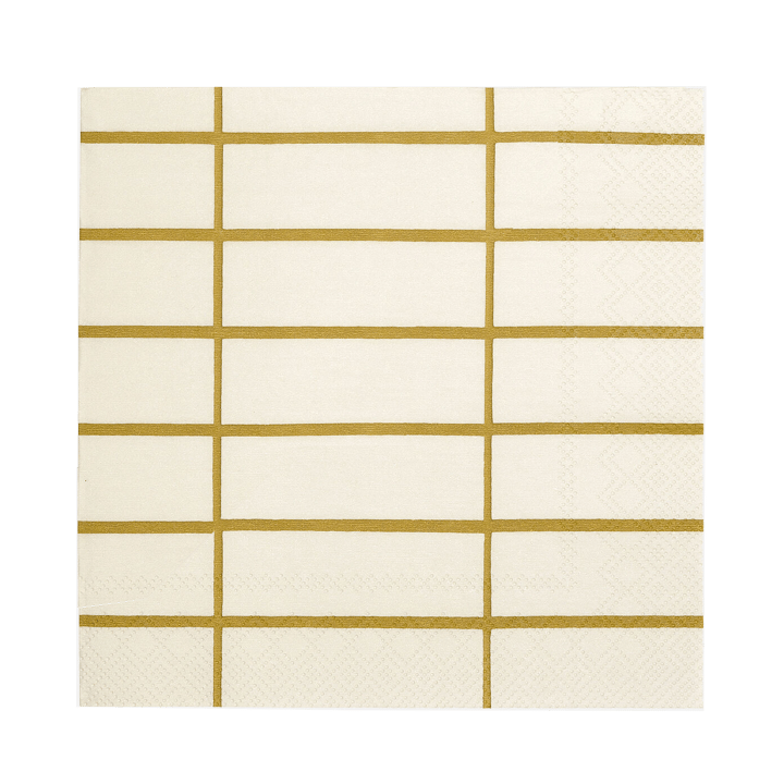 Tiiliskivi servet 33x33 cm 20-pack - Linen-ochre - Marimekko