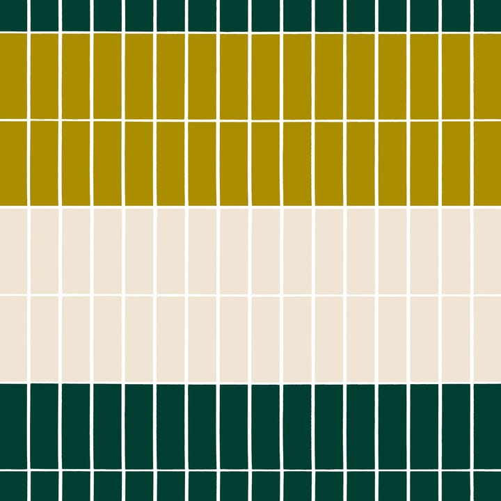 Tiiliskivi stof - Beige-groen - Marimekko
