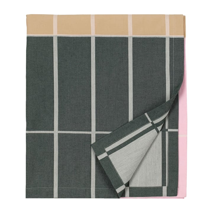 Tiiliskivi tafelkleed 156x280 cm - Beige-roze-donkergroen - Marimekko
