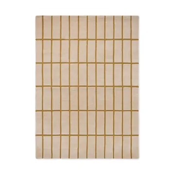 Tiiliskivi wollen vloerkleed - Bronze Yellow, 140x200 cm - Marimekko