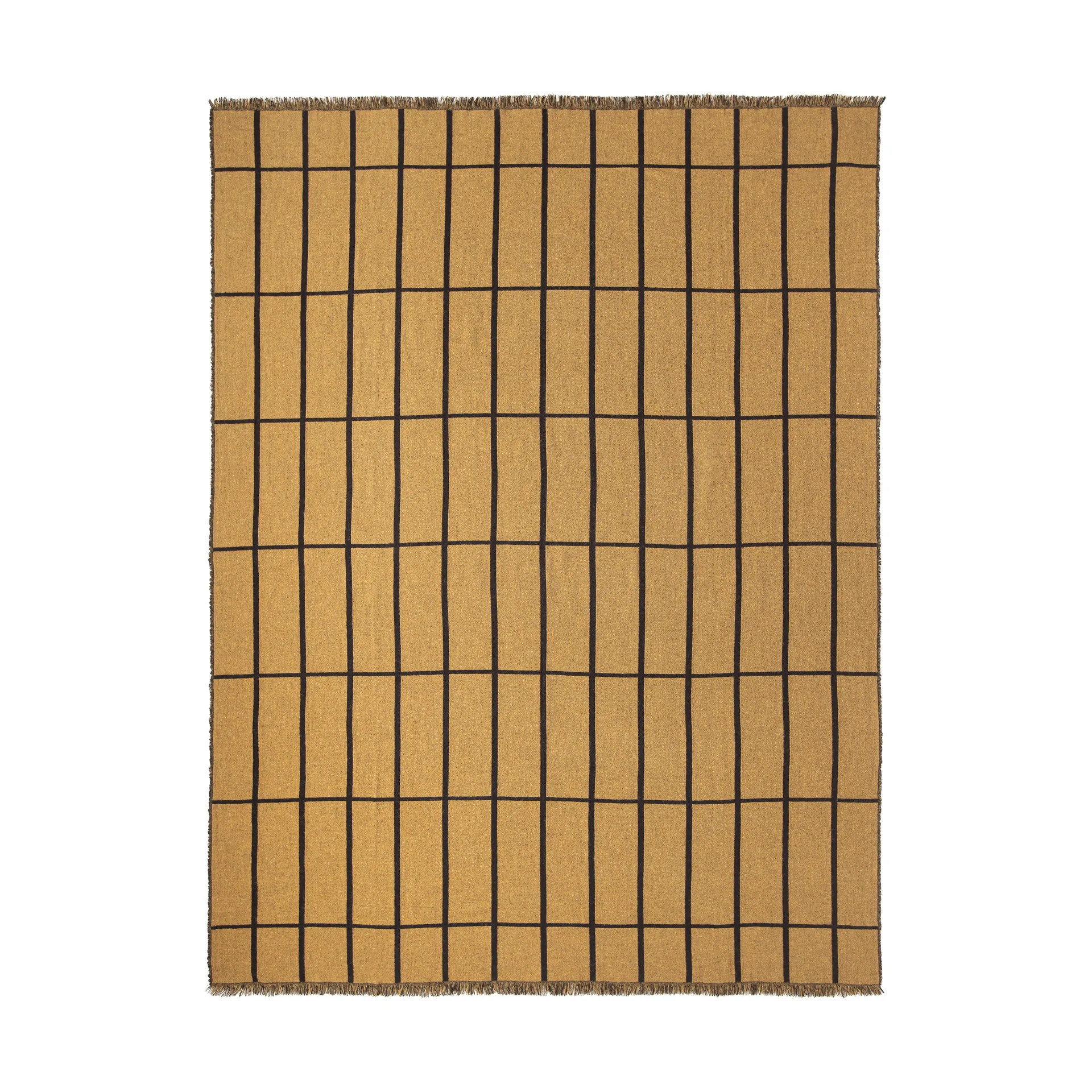 Tilliskivi plaid, Caviar-gold Marimekko
