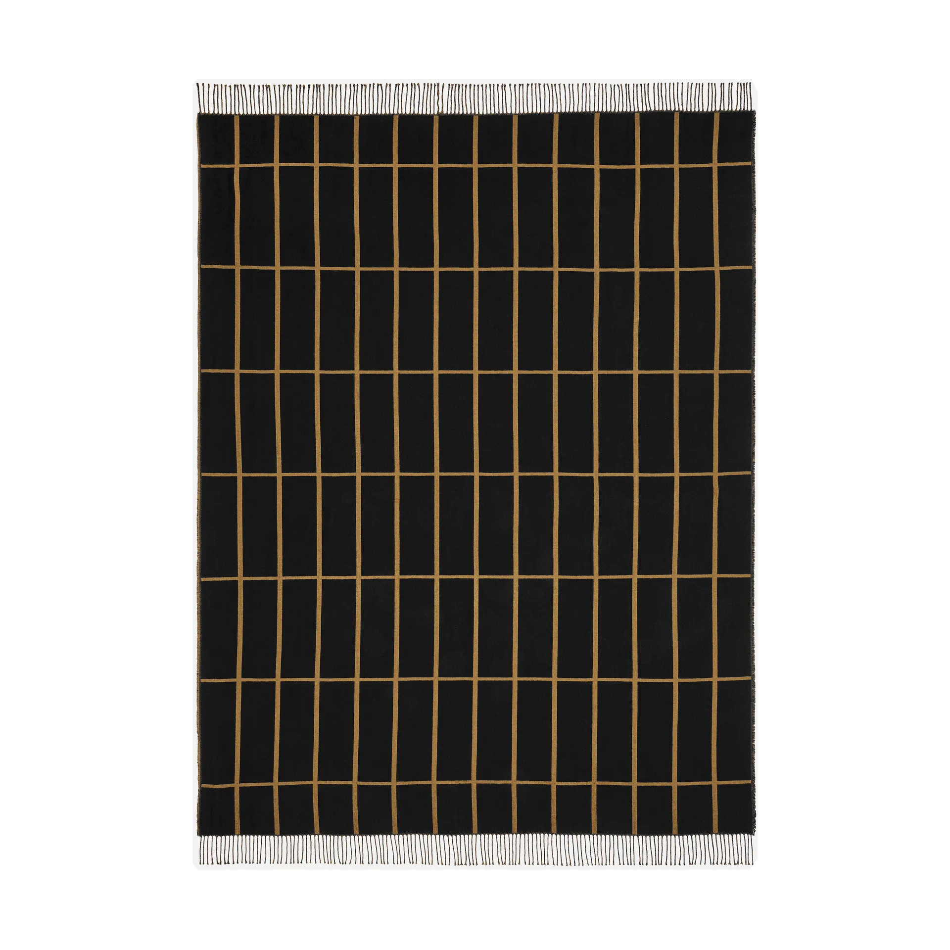 Tilliskivi plaid, Caviar-gold Marimekko