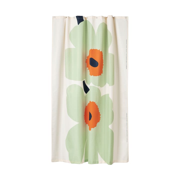 Unikko 60-jarig jubileum douchegordijn 180x200 cm - Off white-sage-dark blue - Marimekko