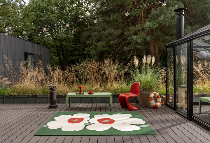 Unikko 60-jarig jubileum getuft kunststof vloerkleed, 250x350 cm Marimekko
