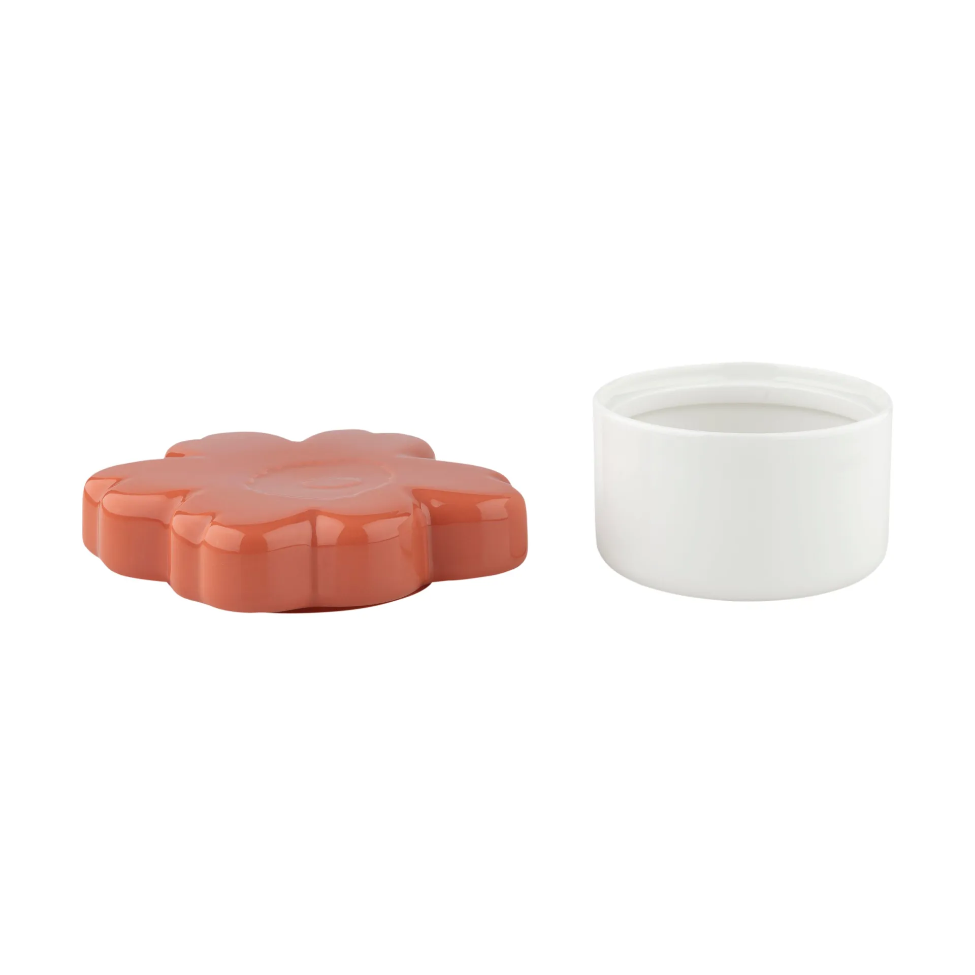 Unikko 60-jarig jubileum pot Ø19x11 cm, White-l. terra Marimekko