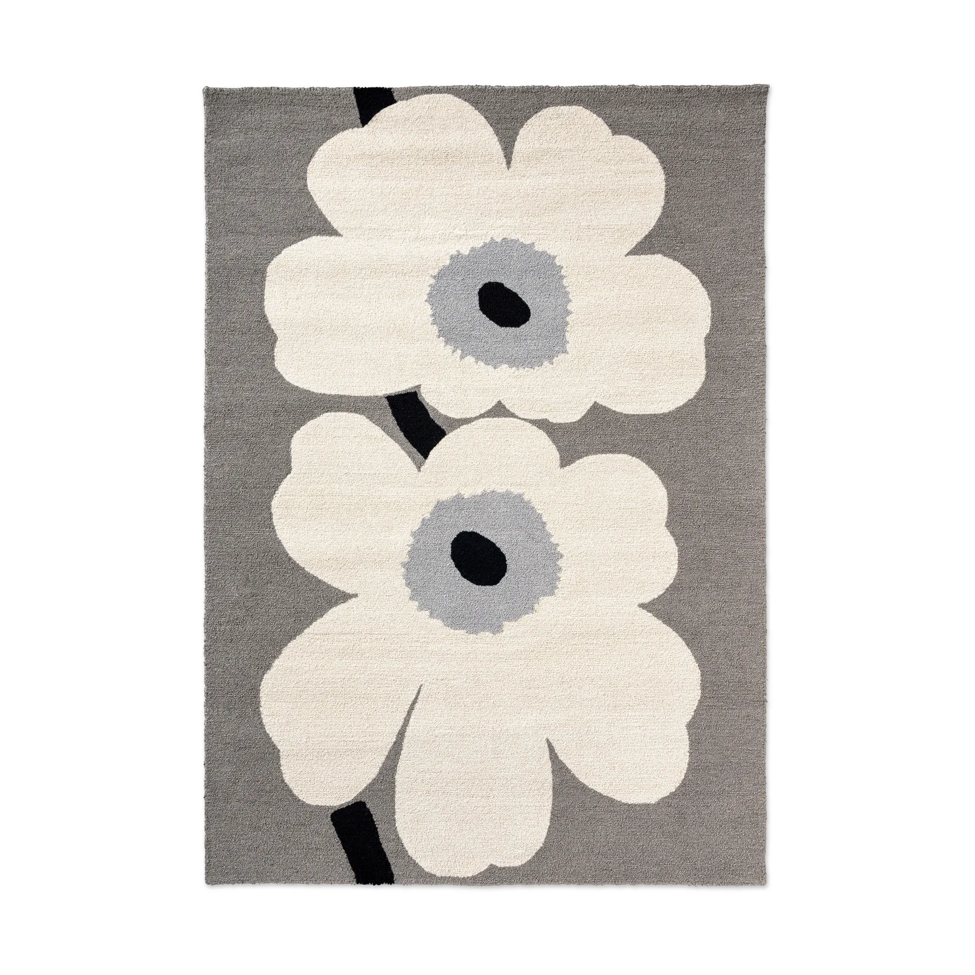 Unikko anniversary vloerkleed outdoor, Grey, 140x200 cm Marimekko