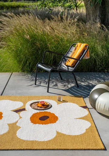 Unikko anniversary vloerkleed outdoor - Honey, 140x200 cm - Marimekko