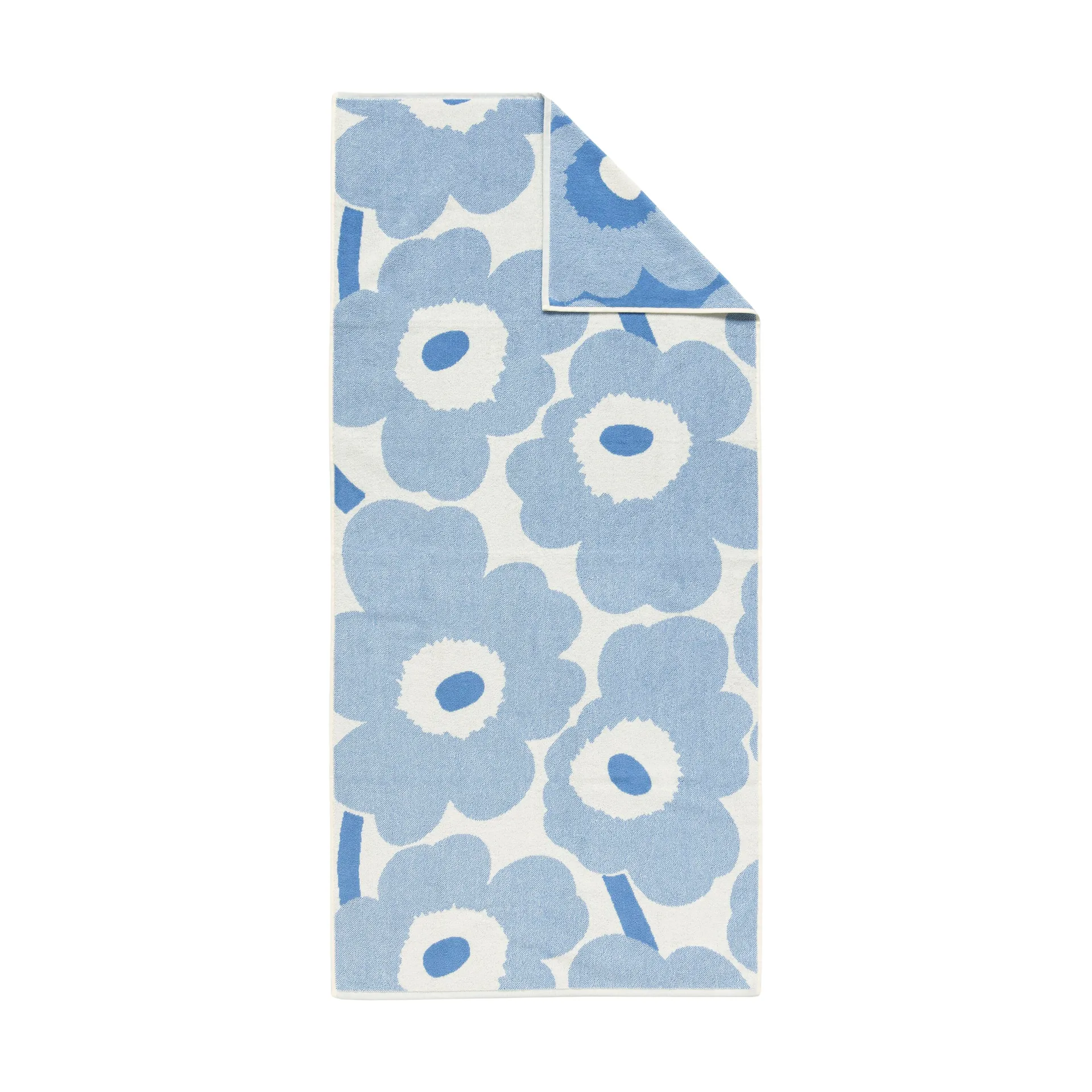 Unikko badhanddoek 70x150 cm, Blauw Marimekko