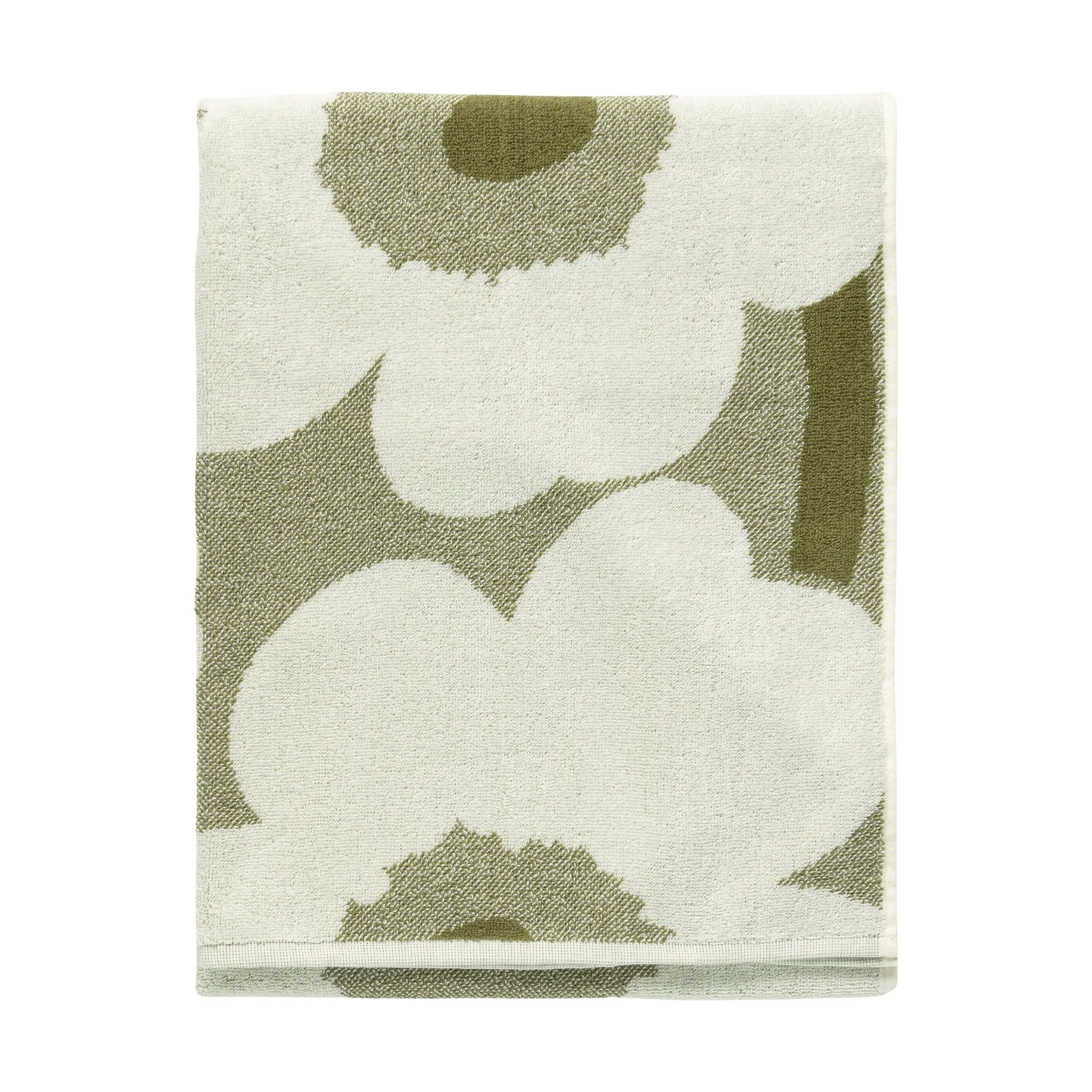 Unikko badhanddoek 70x150 cm, Groen umber-crème Marimekko