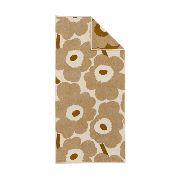 Unikko badhanddoek 70x150 cm - Off white-brons - Marimekko