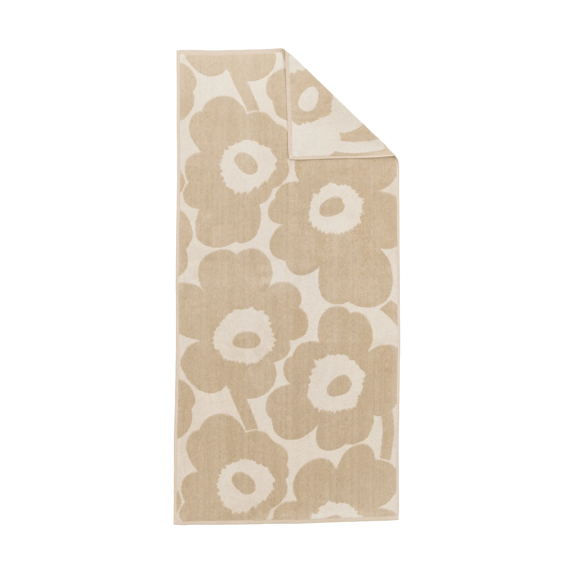 Unikko badhanddoek 70x150 cm, Off white-linnen Marimekko