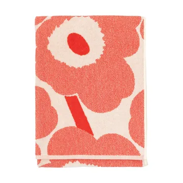 Unikko badhanddoek 70x150 cm - Off white-orange red - Marimekko