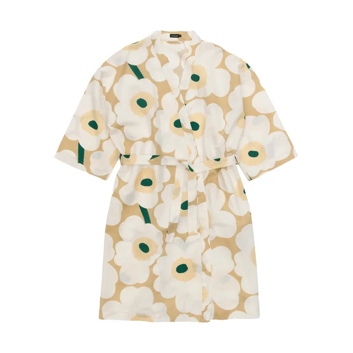 Unikko badjas S/M - Sand-off white-hay-emerald, L/XL - Marimekko