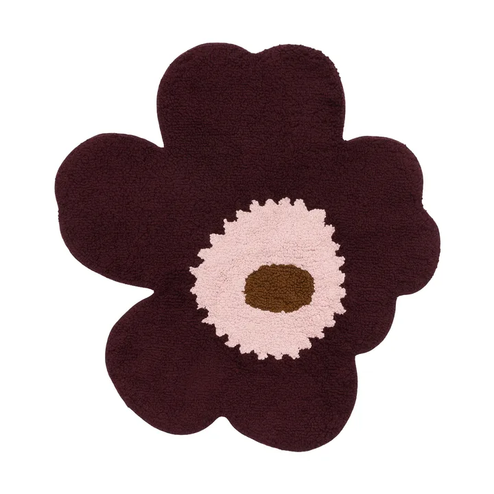 Unikko badmat 73x74 cm - Plum-pink-toffee - Marimekko