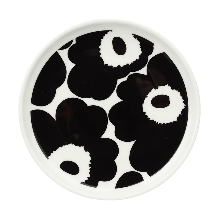 Unikko bord Ø13,5 cm - Black-White - Marimekko