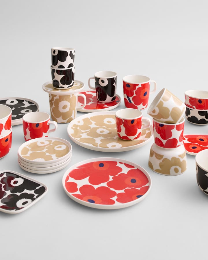 Unikko bord Ø13,5 cm, Wit-beige Marimekko