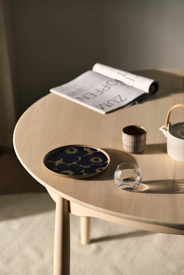 Unikko bord Ø20 cm, Terra-donkerblauw Marimekko