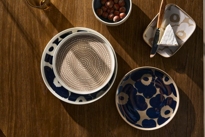 Unikko bord Ø20 cm, Terra-donkerblauw Marimekko