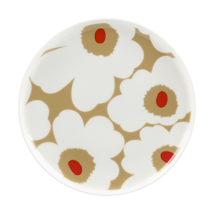 Unikko bord Ø20 cm - White-beige-red - Marimekko