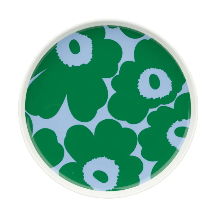 Unikko bord Ø20 cm - White-green-light blue - Marimekko