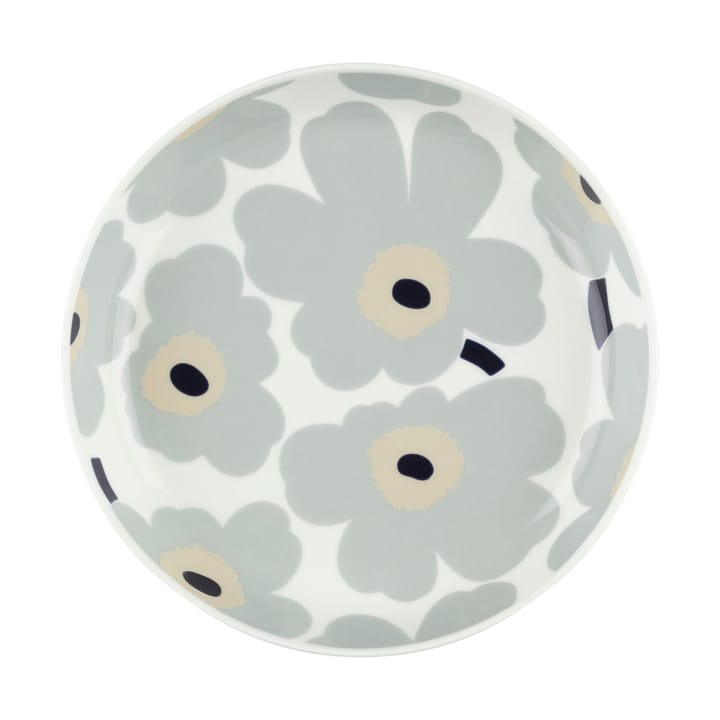 Unikko bord Ø20,5 cm - White-light grey-sand-dark blue - Marimekko