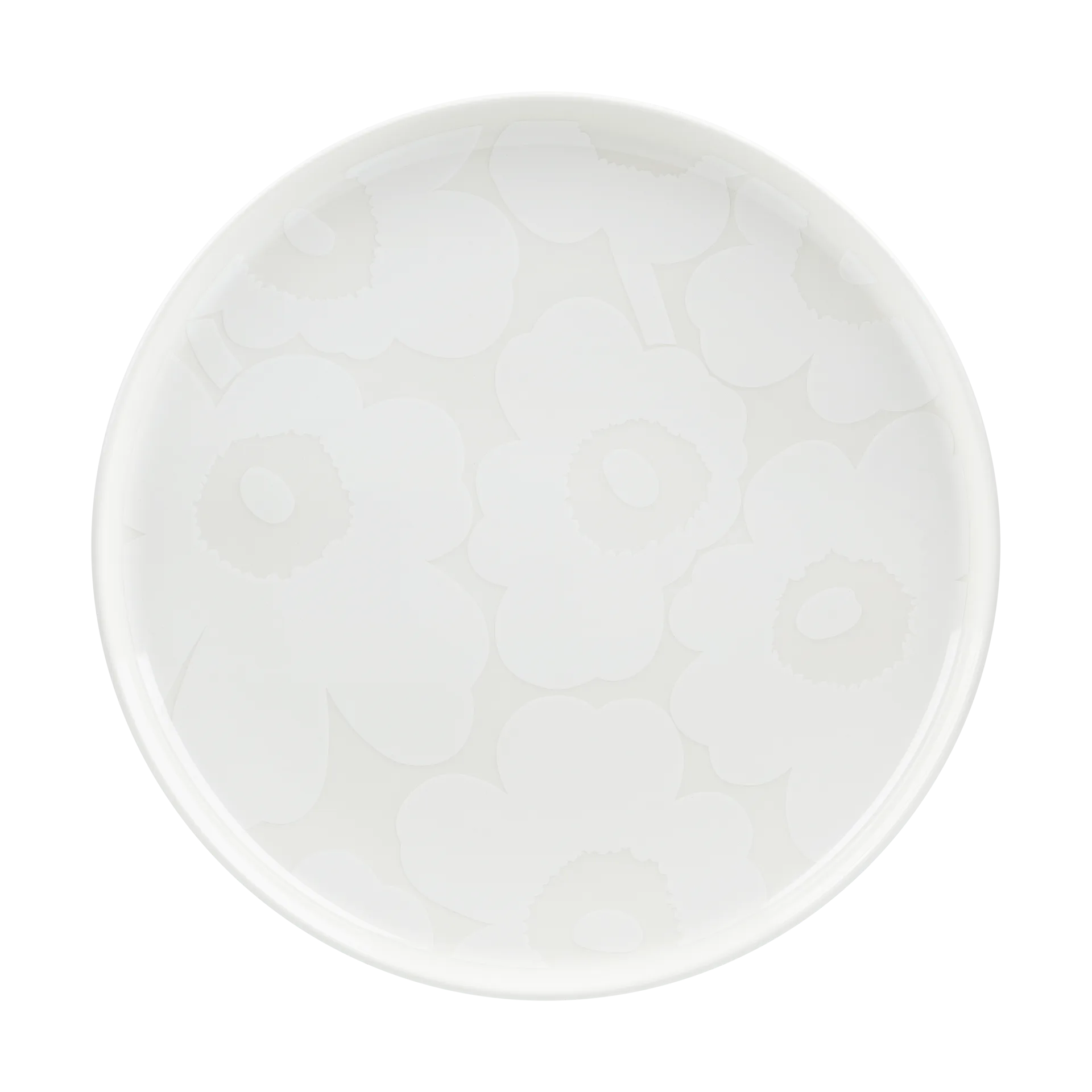 Unikko bord Ø25 cm, White Marimekko