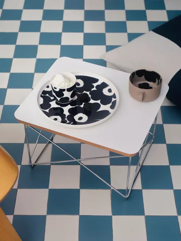 Unikko bord Ø25 cm - Wit-donkerblauw - Marimekko