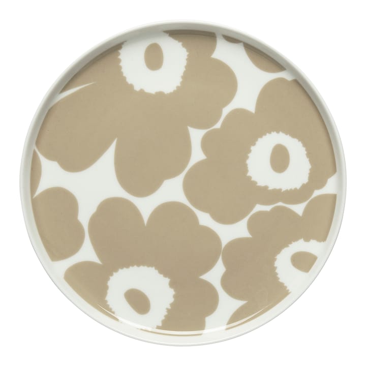 Unikko bord beige-wit - Ø20 cm - Marimekko