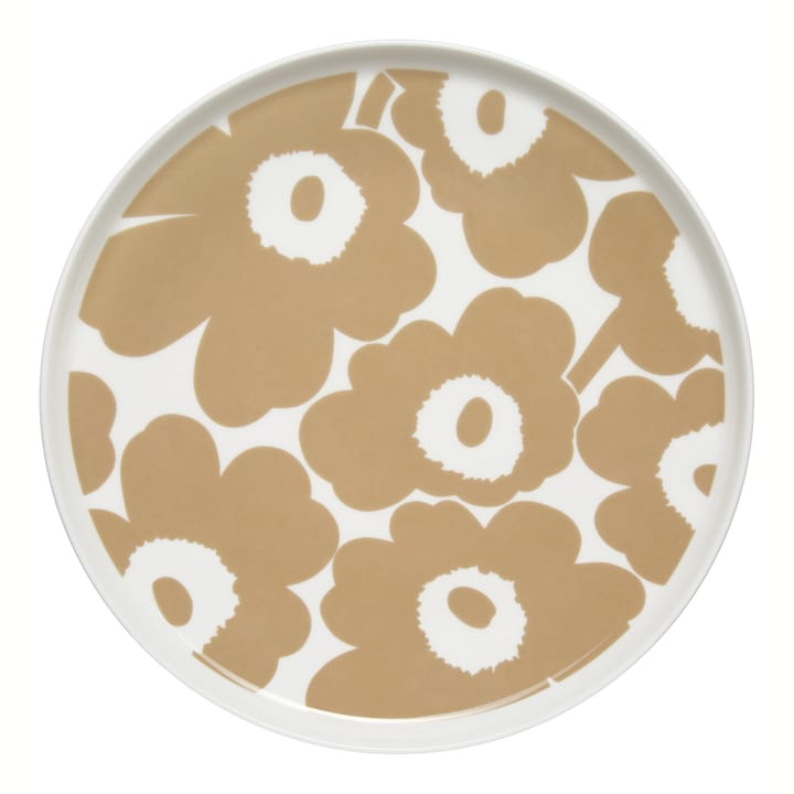 Unikko bord beige-wit - Ø25 cm - Marimekko