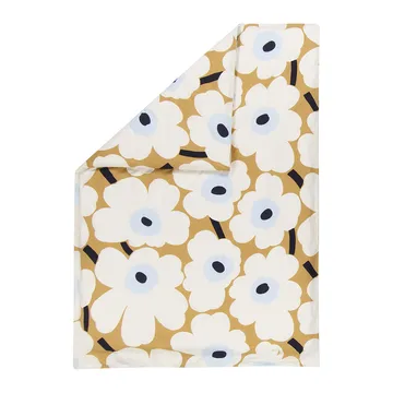 Unikko dekbedovertrek 150x210 cm - beige-gebroken wit-blauw - Marimekko