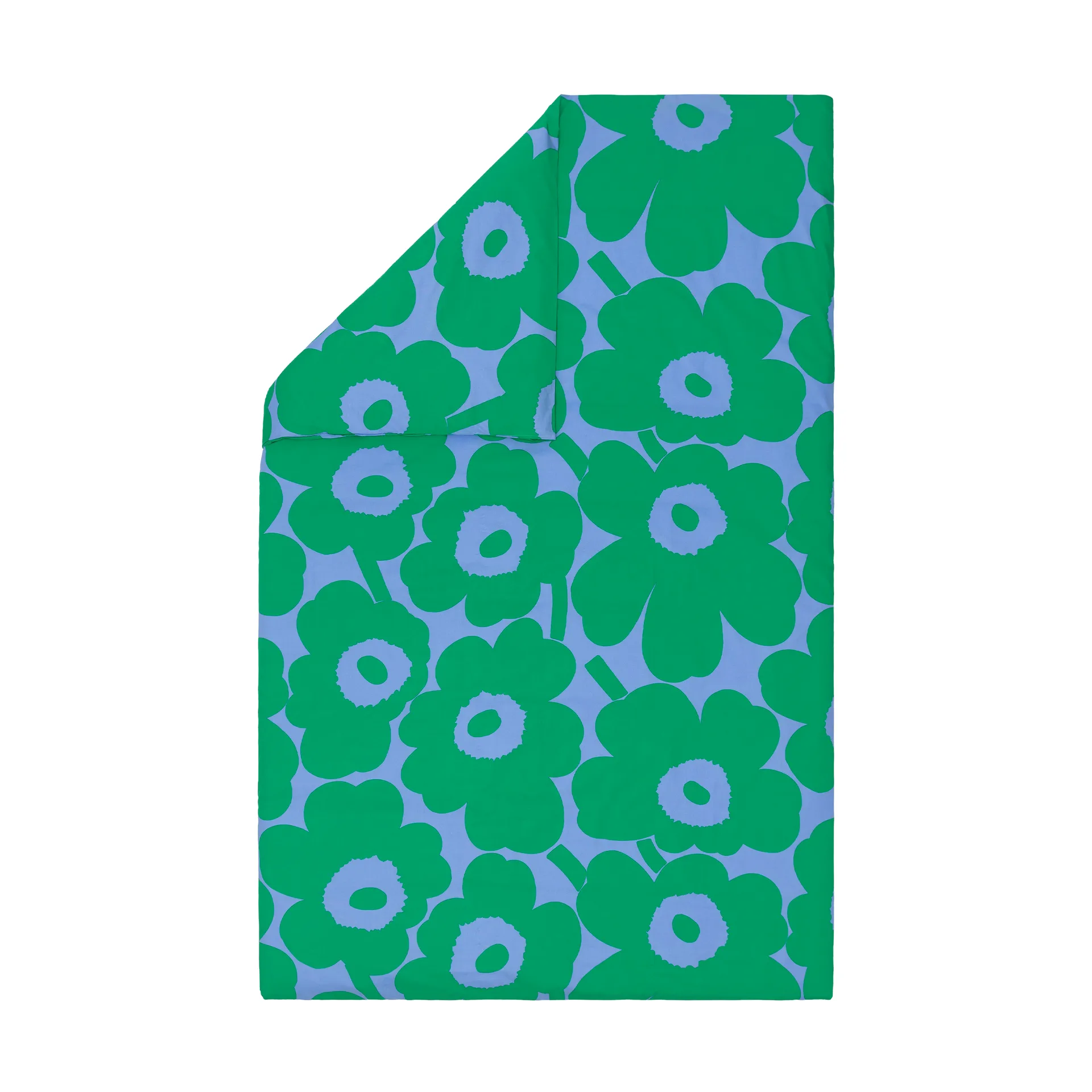 Unikko dekbedovertrek 150x210 cm, Light blue-green Marimekko