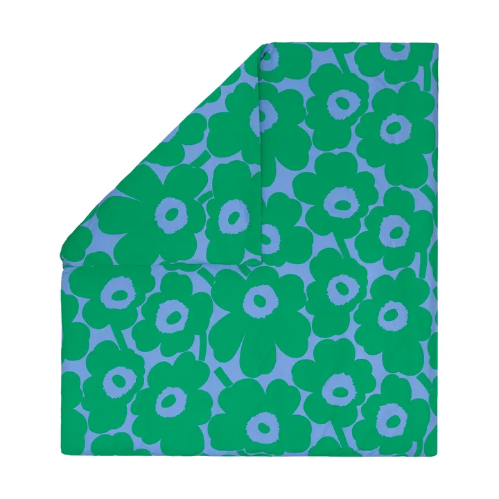 Unikko dekbedovertrek 220x240 cm - Light blue-green - Marimekko