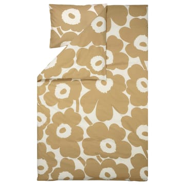 Unikko dekbedovertrek katoen-hennep 150x210 cm - Beige - Marimekko