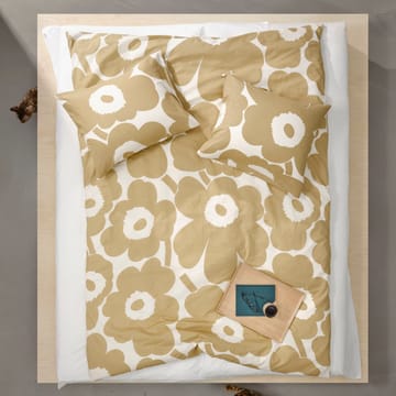 Unikko dekbedovertrek katoen-hennep 150x210 cm - Beige - Marimekko
