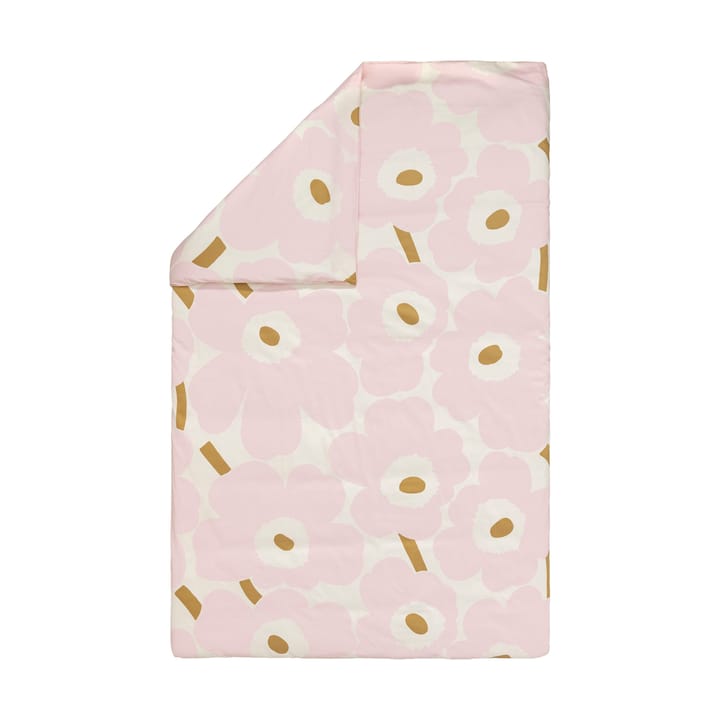 Unikko dekbedovertrekset 150x210 cm + 50x60 cm, White-light pink-beige Marimekko