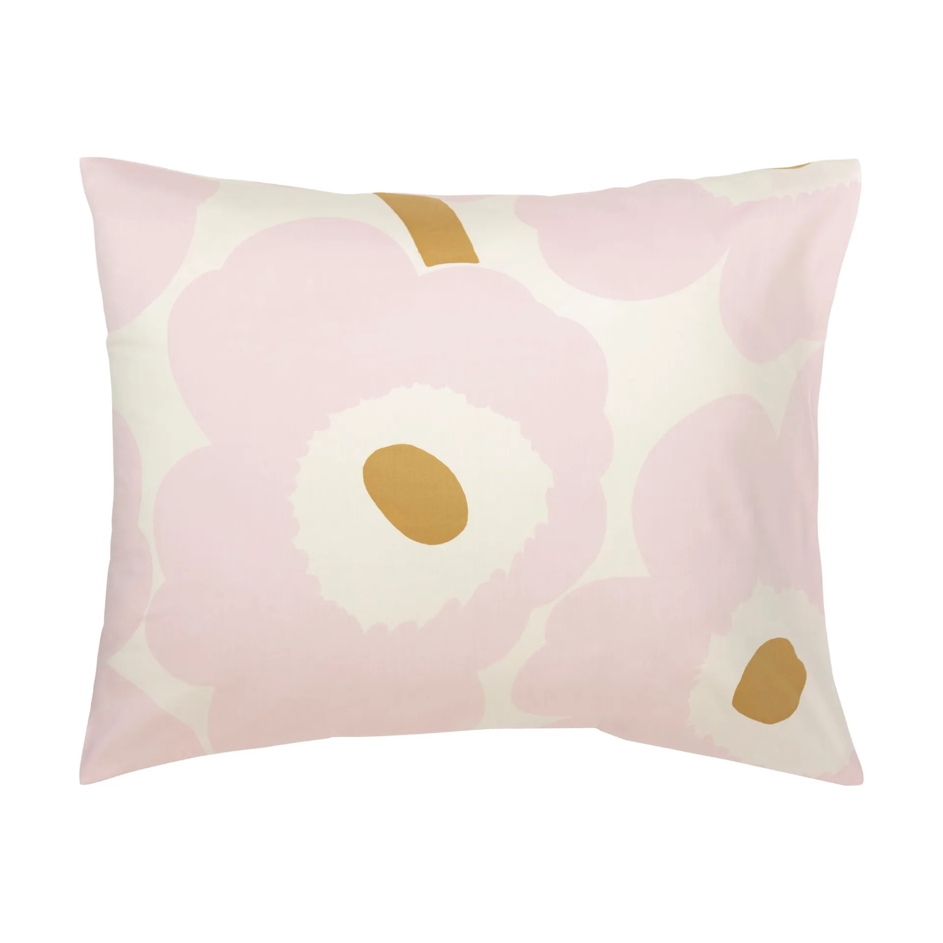 Unikko dekbedovertrekset 150x210 cm + 50x60 cm, White-light pink-beige Marimekko