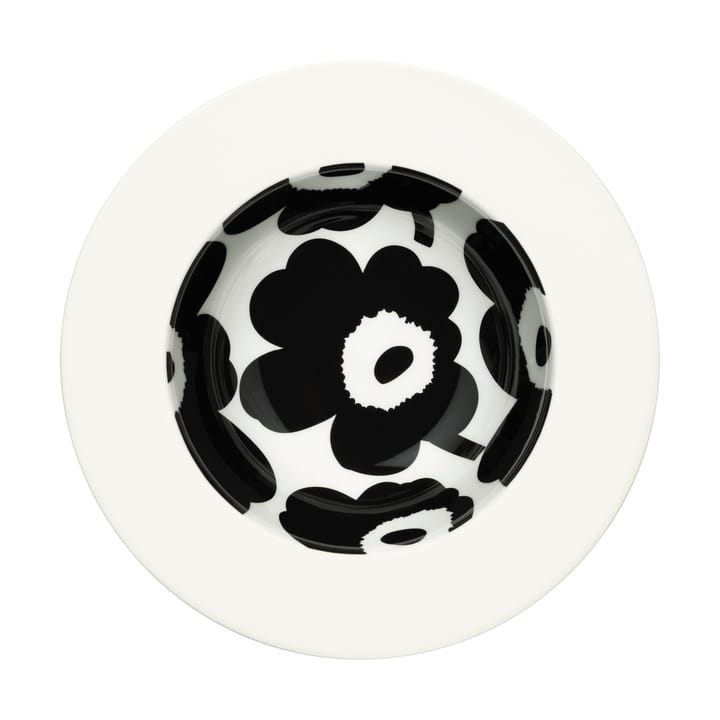 Unikko diep bord Ø20 cm - White-black - Marimekko