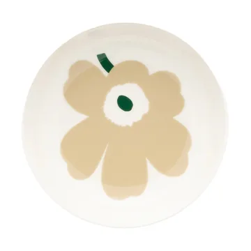 Unikko diepe bord - Beige-wit-licht zand-donkergroen - Marimekko