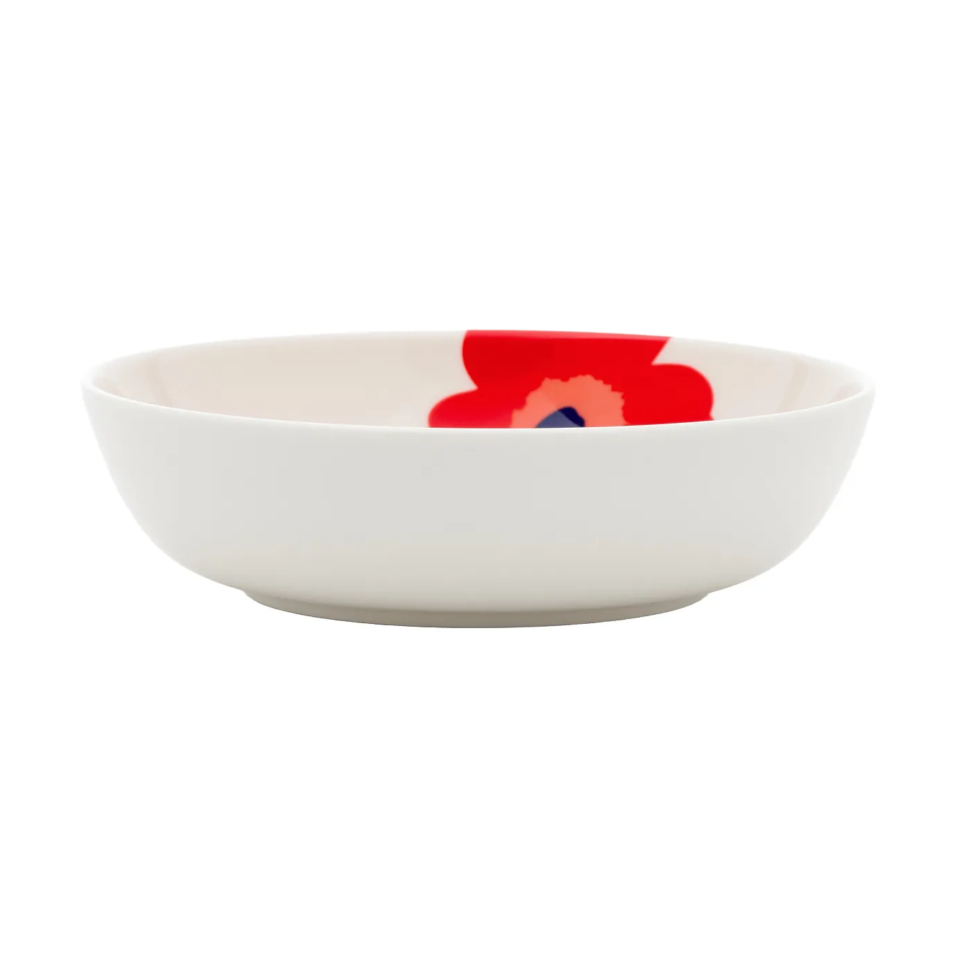 Unikko diepe bord, White-red-blue Marimekko