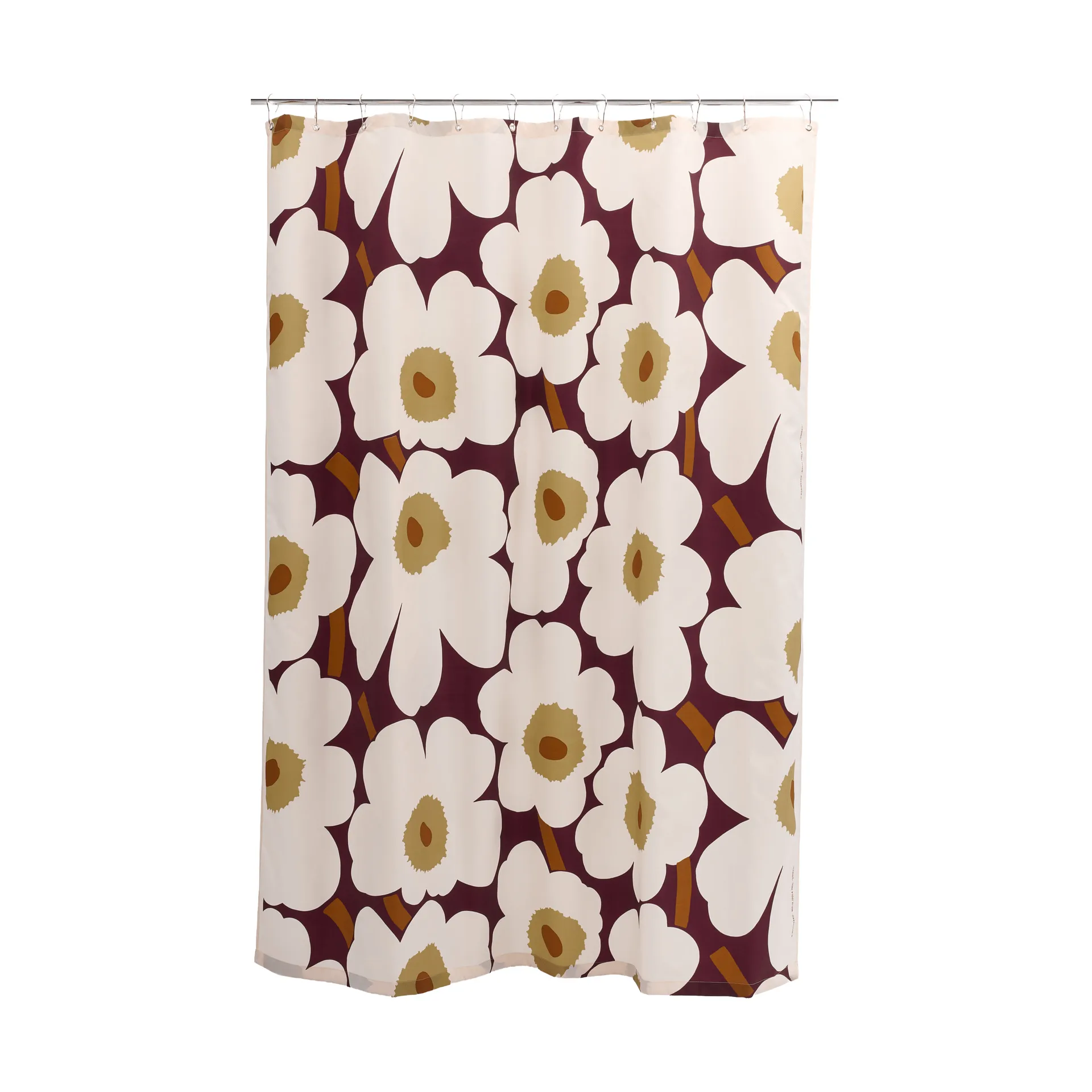 Unikko douchegordijn, Plum-pink-elmwood-toffee Marimekko