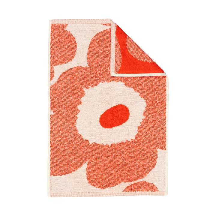 Unikko gastenhanddoek 32x50 cm - Off white-orange red - Marimekko