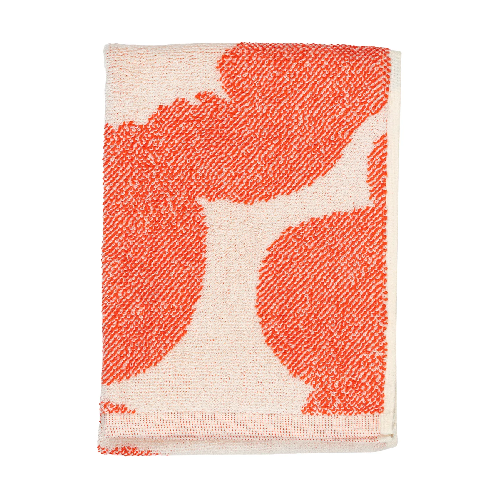 Unikko gastenhanddoek 32x50 cm, Off white-orange red Marimekko