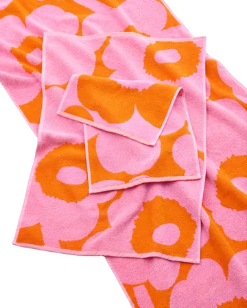 Unikko gastenhanddoek 50x30 cm - Orange-pink - Marimekko