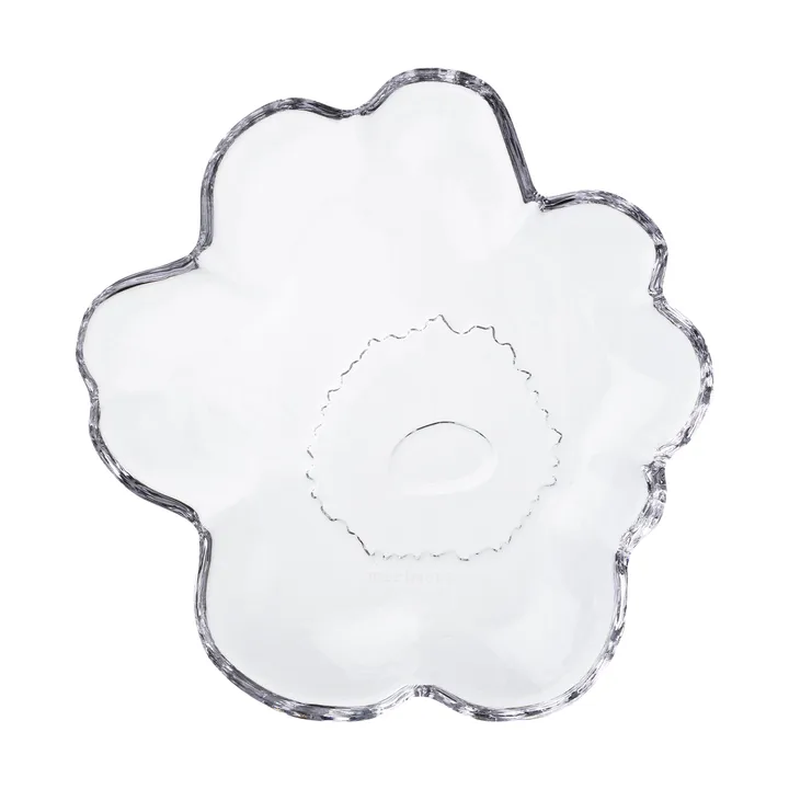 Unikko glazen bord Ø13 cm - Clear - Marimekko