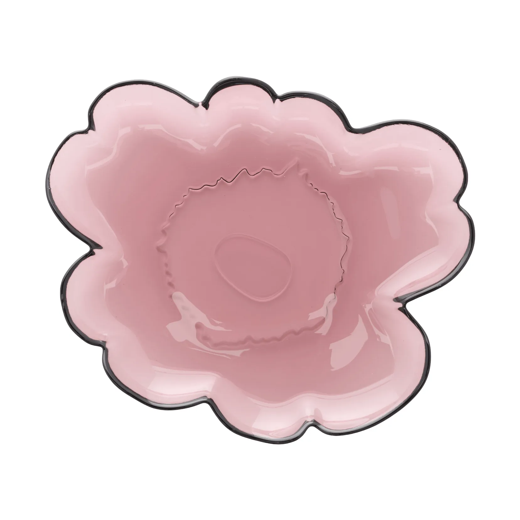Unikko glazen bord 20 cm, heide Marimekko