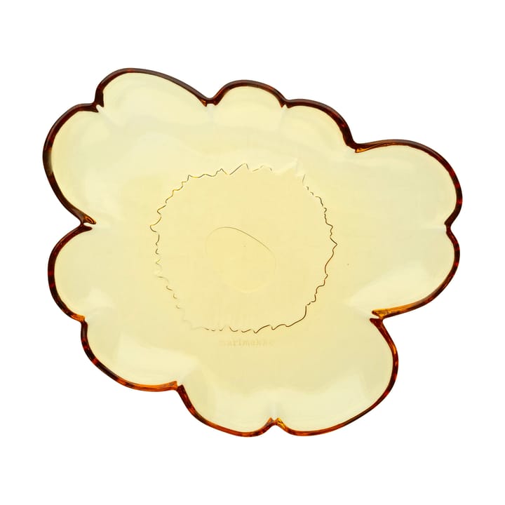 Unikko glazen schaal 20 cm - Amber - Marimekko