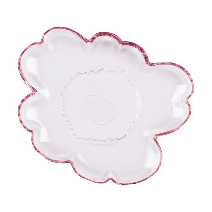 Unikko glazen schaal 20 cm - Light pink - Marimekko