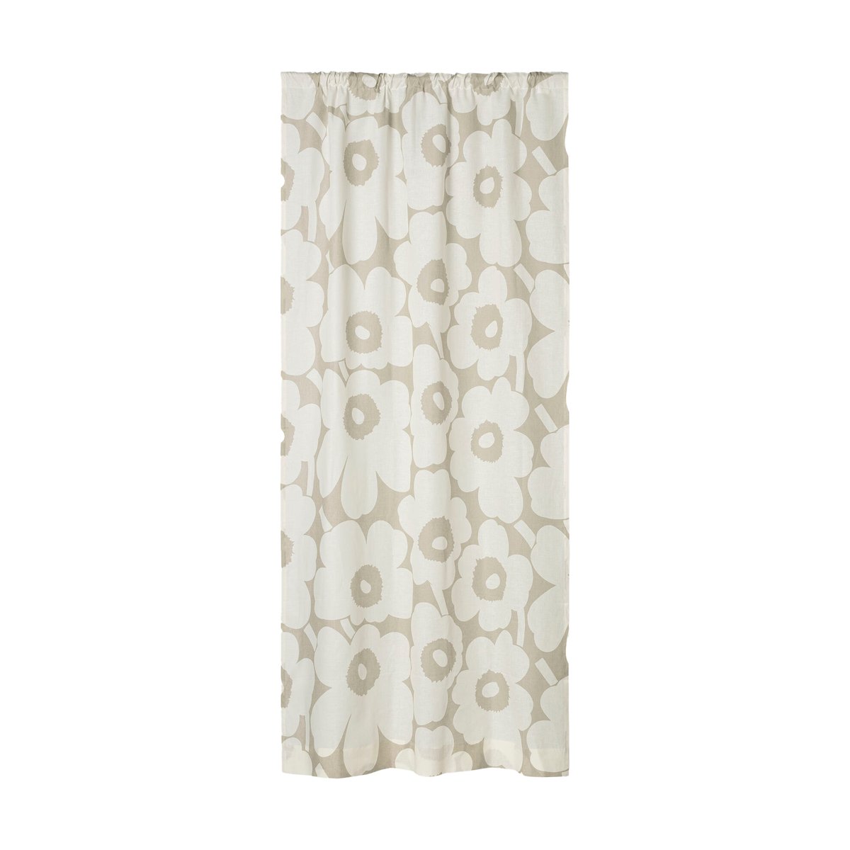 Marimekko Unikko gordijn 135x250 cm Light grey- off white