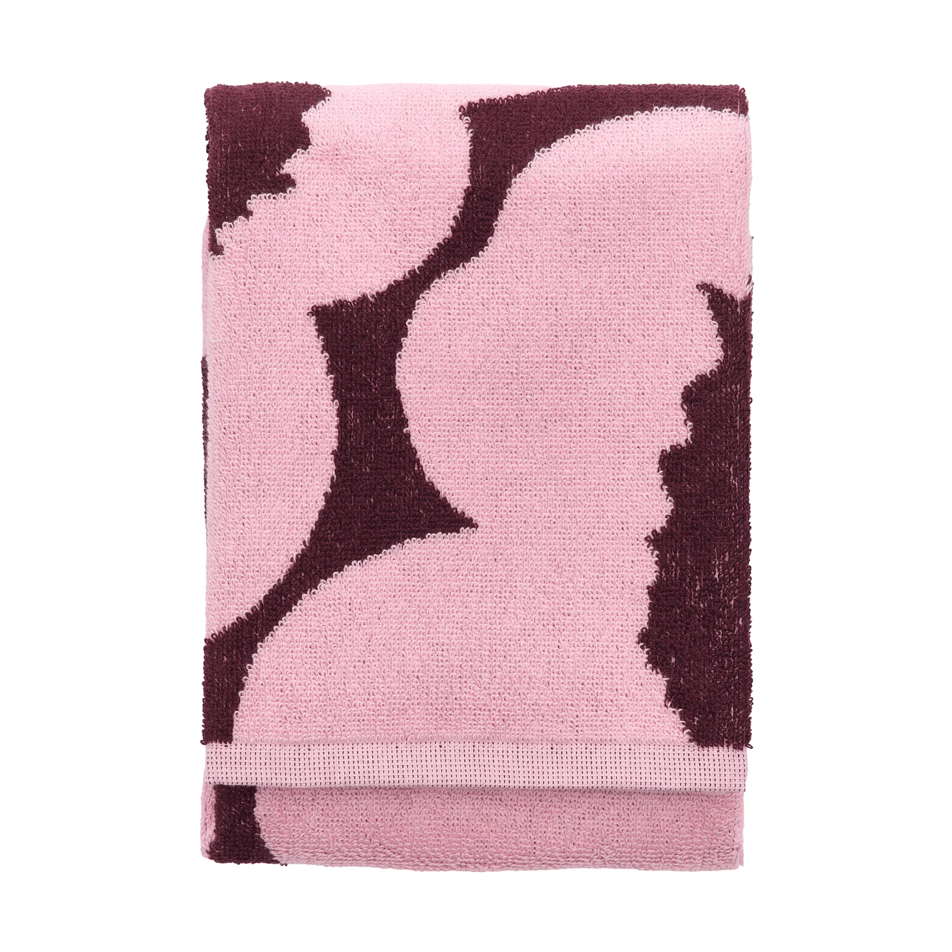 Unikko handdoek 50x70 cm, Plum-pink Marimekko